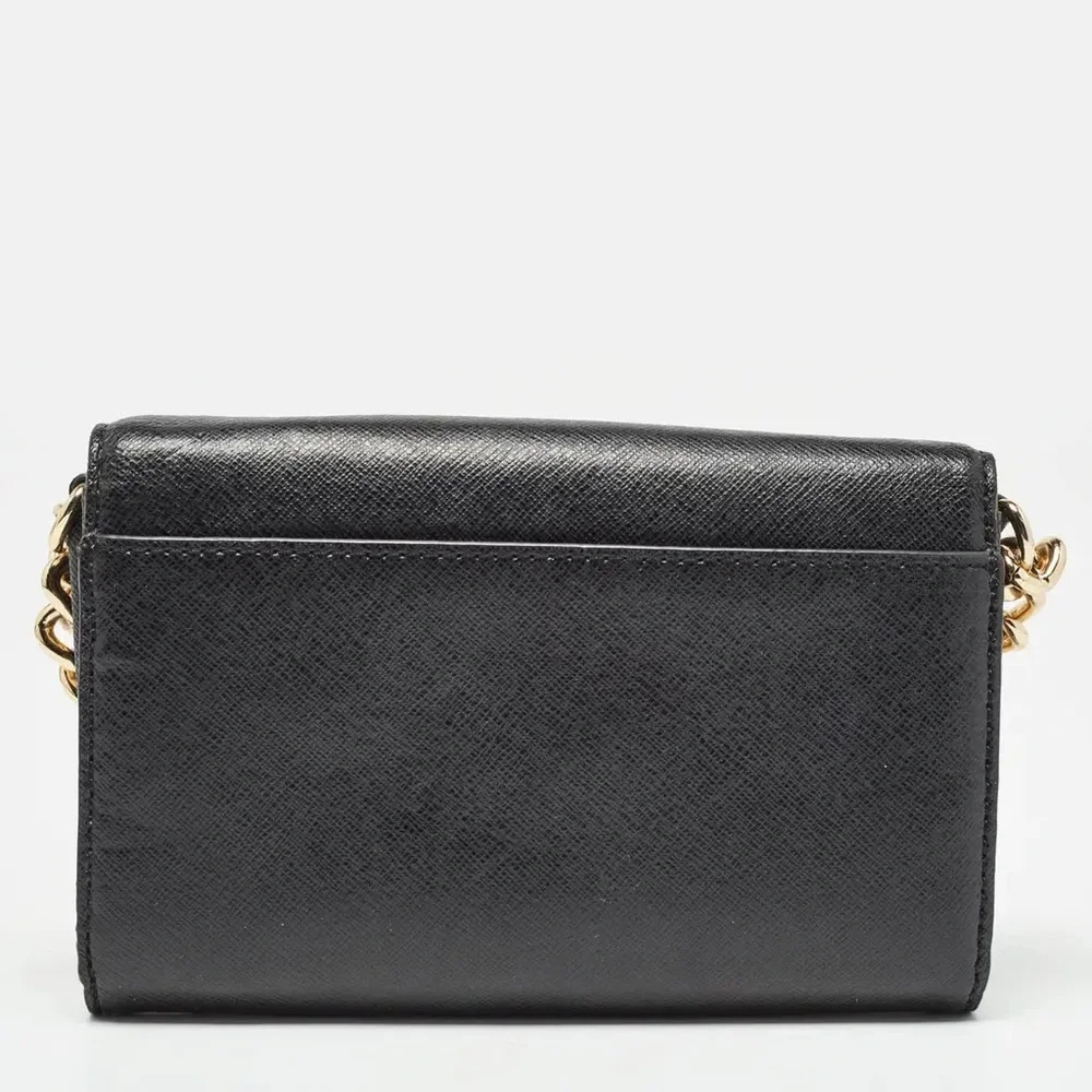 Michael Kors Black Leather Crossbody Bag